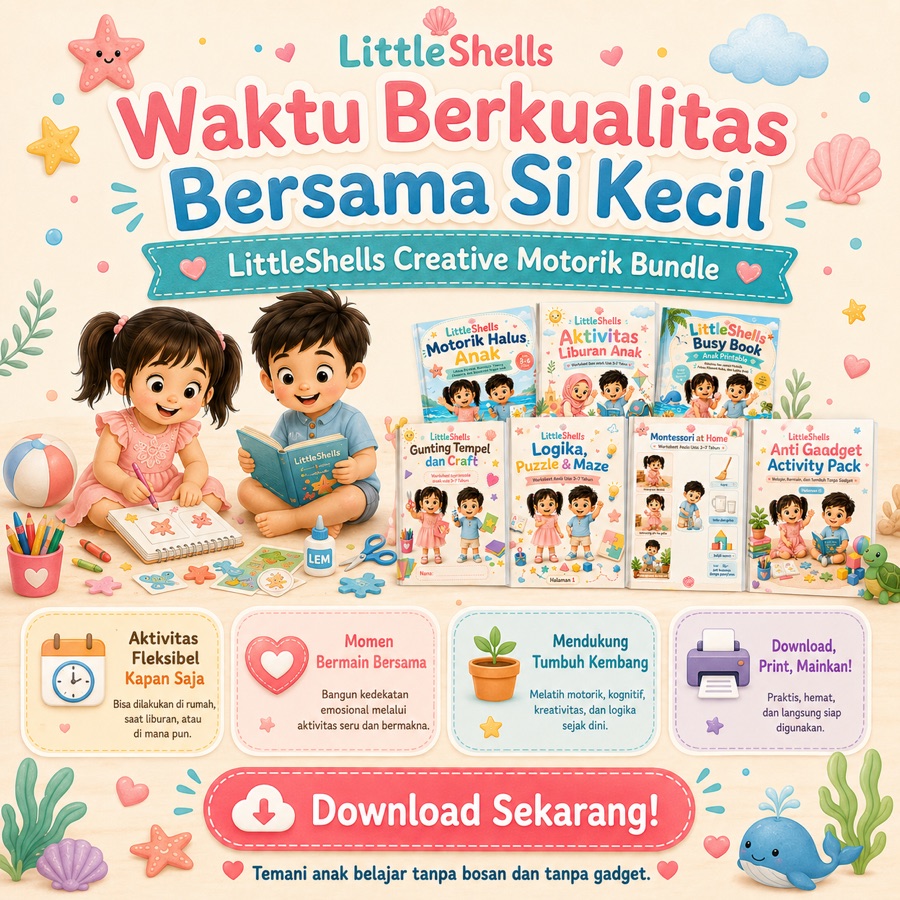 Creative Motorik Bundle untuk waktu berkualitas dan aktivitas fleksibel bersama anak