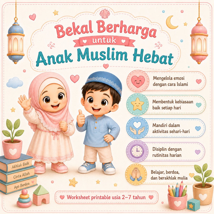 Manfaat Life Skill Bundle untuk membentuk emosi, kebiasaan baik, kemandirian, dan disiplin anak