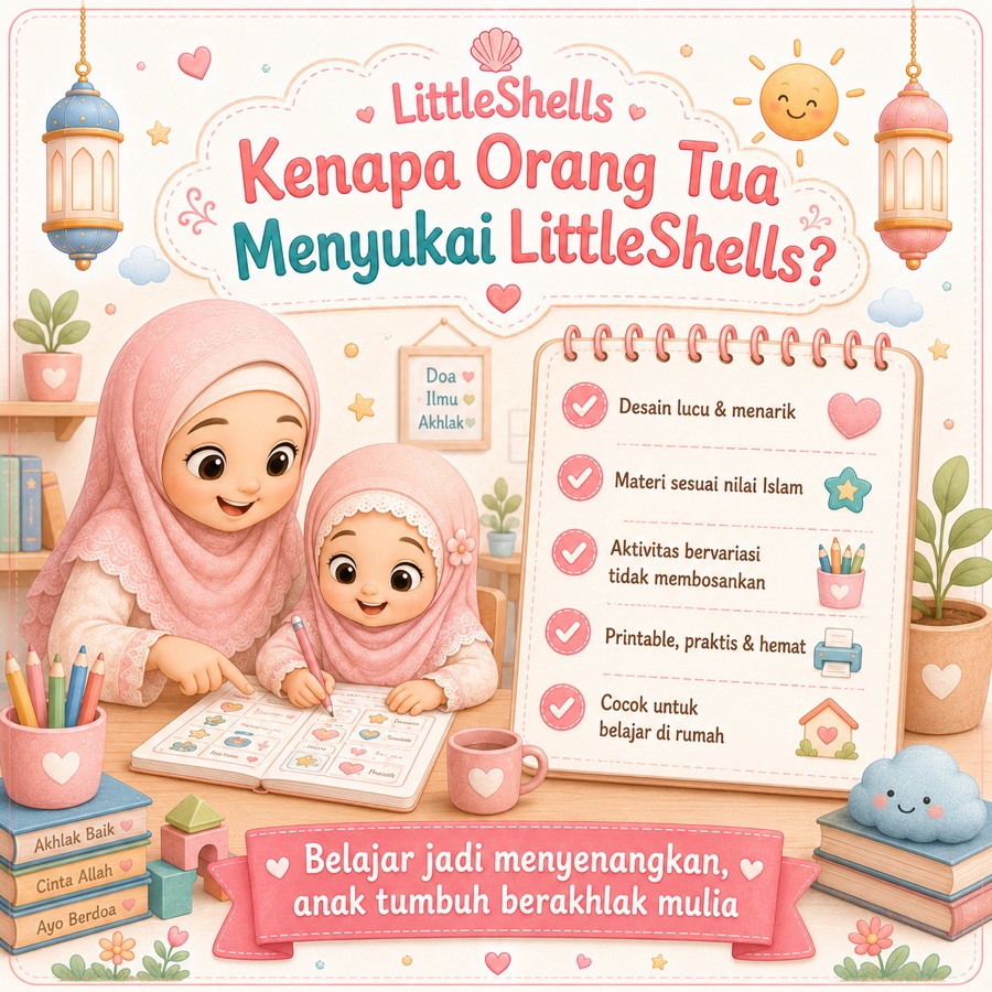 Alasan orang tua memilih LittleShells Life Skill Bundle untuk belajar di rumah